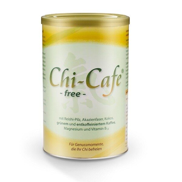 Obľúbená káva Chi-Cafe tentoraz vo verzii bez kofeínu, obohatená o horčík, vitamín B12, zelenú kávu a Reishi.