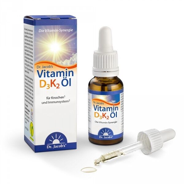 Vitamín D3 obohatený o vitamín K2 pre kosti a imunitný systém.
