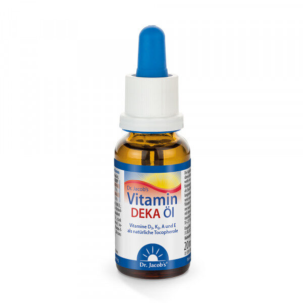 Vitamín DEKA v oleji kvapky - v tuku rozpustné vitamíny A, D, E a K.