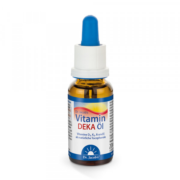 Vitamín DEKA v oleji kvapky - v tuku rozpustné vitamíny A, D, E a K.