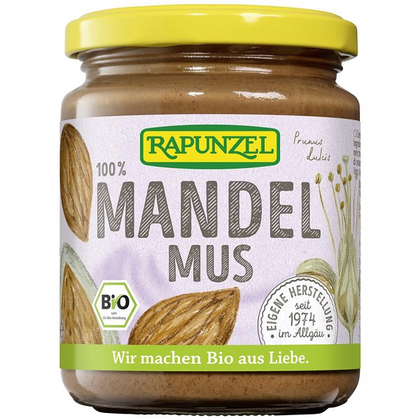 Rapunzel 100% Mandľová nátierka z jemne pražených mandlí BIO 250 g