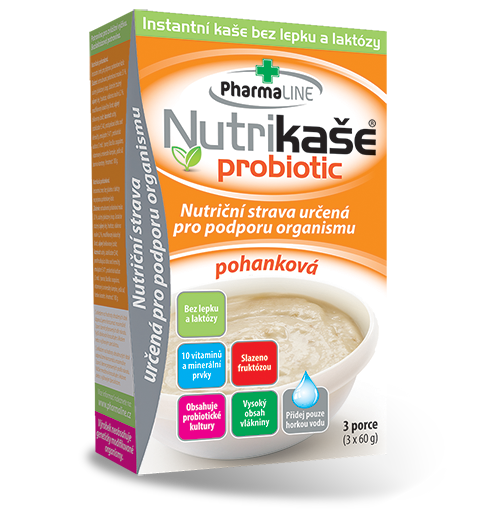 PharmaLine Nutrikaša probiotic pohanková 3x60 g
