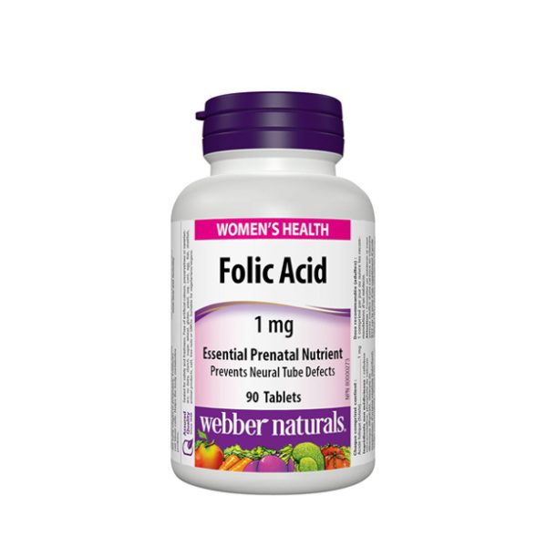 Folic Acid - Vitamín B9 Kyselina listová 1mg 90 tabliet