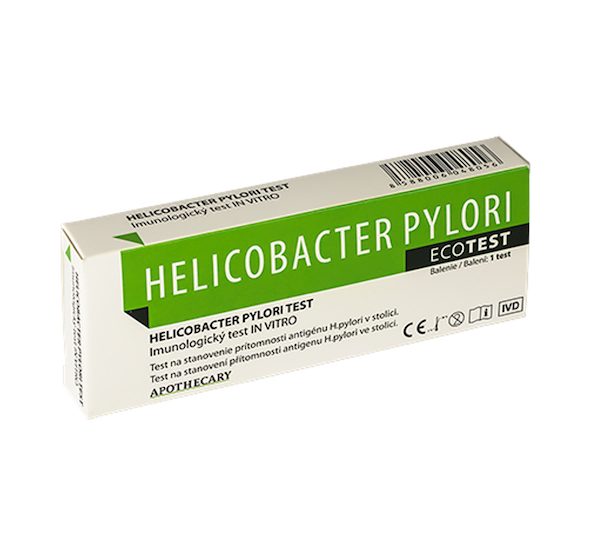 Test na Helikobakter Pylori – vysoko citlivý a spoľahlivý test na určenie prítomnosti baktérie, ktorý je možné spraviť si v pohodlí domova. Nákupom získavate test ako darček.
