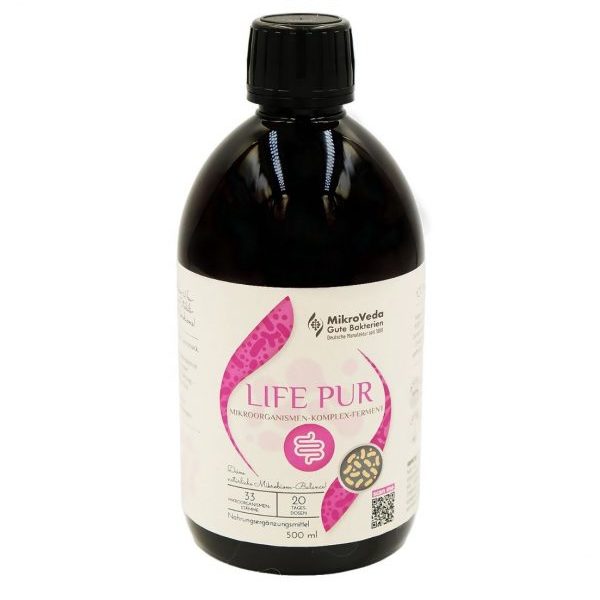 MikroVeda Life Pur ako hodnotný bioenzymový nápoj s 33 kmeňmi mikroorganizmov