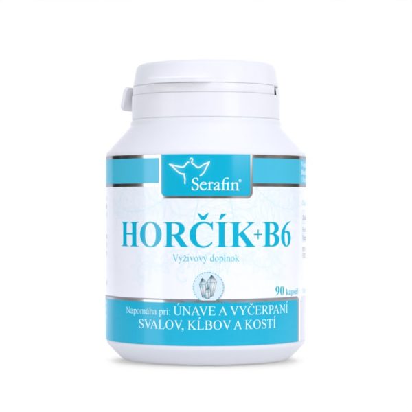 Serafín prírodné kapsuly Horčík + B6