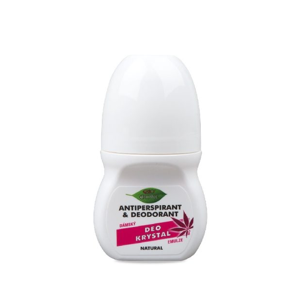 Moderný, elegantný a efektívny dámsky deodorant - antiperspirant na báze prírodného kamenca bez hliníkových solí.