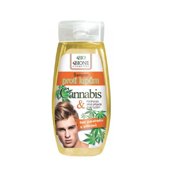 Cannabis šampón proti lupinám je veľmi jemný a pritom výdatný prostriedok každodennej hygieny pre všetky typy vlasov, s účinkom proti tvorbe lupín,s jemnou pánskou parfumáciou.