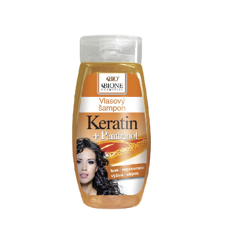 Vlasový šampón Panthenol + Keratín - unikátna a intenzívna regenerácia všetkých typov vlasov.