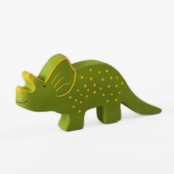 Hryzátko Triceraptos je Hryzátko z prírodnej kaučukovej gumy ako hračka do kúpeľa alebo hryzátko pri prerezávajúcich sa zúbkoch