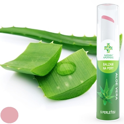 Regeneračný balzam na pery s perleťou–Aloe vera