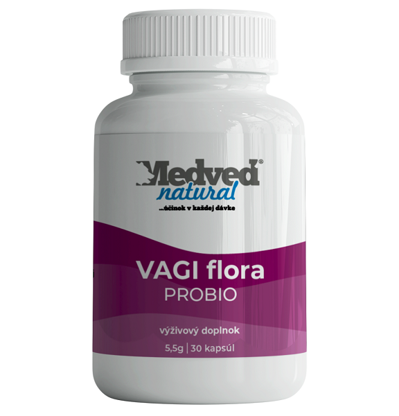 Medveď natural VAGI flora PROBIO 30 kapsúl