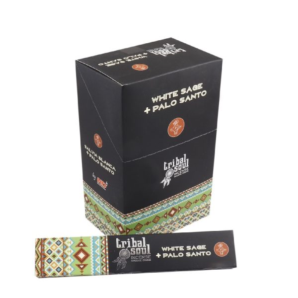 Vonné Tyčinky Biela šalvia+Palo Santo Tribal ako vykurovadlo na očistenie obydlia.