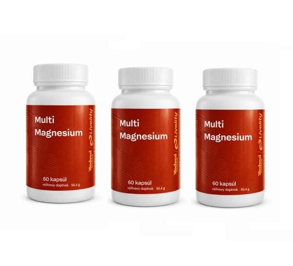 Medveď natural Multi Magnézium Horčík 3x 60 kapsúl