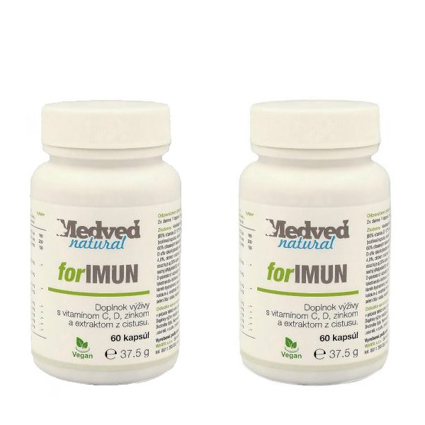forIMUN - Doplnok s vitamínom C, vitamínom D, zinkom a extraktom z cistusu.