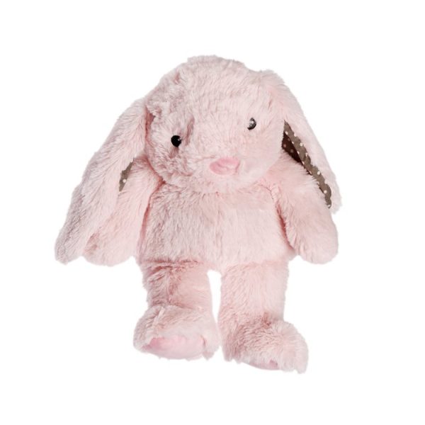 Plyšový kamarát-Zajačik ružový, ktorý vám alebo vašim deťom uľaví od bolesti svalov, kĺbov alebo bruška.