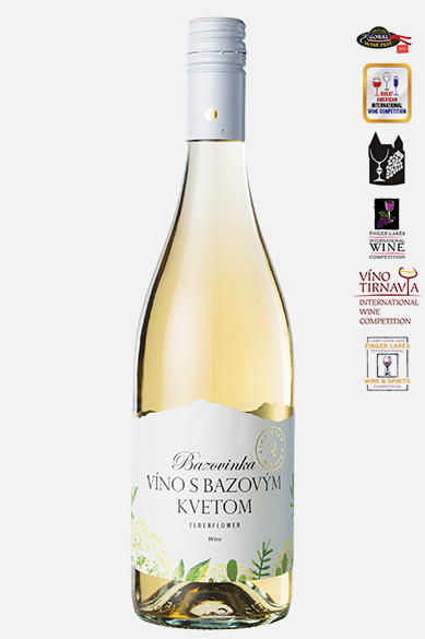 Bazovinka - toto ovocné víno  s výraznou chuťou bazového kvetu Vám poskytne jedinečný chuťový zážitok. 