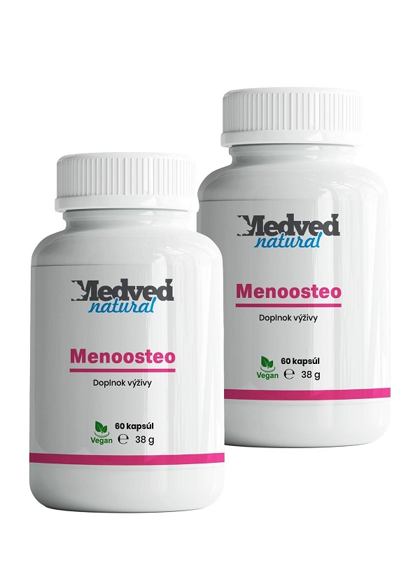 Rastlinný prípravok s patentovaným extraktom na menopauzu a osteoporózu.