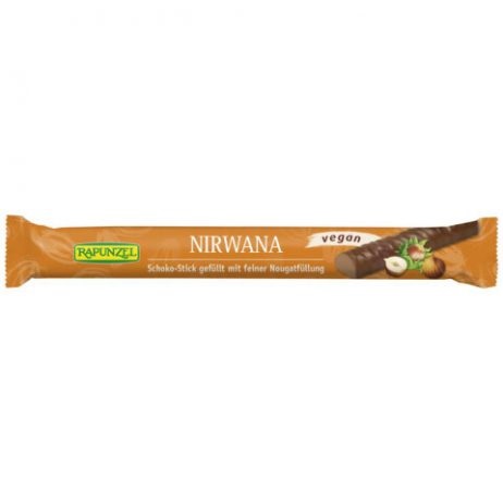 BIO Čokoládová tyčinka Nirwana  s nugátovou plnkou. 