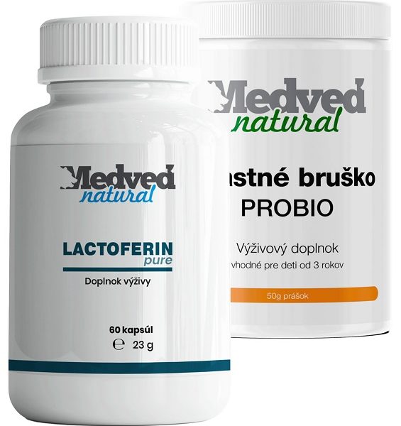 Lactoferin z kvalitnej suroviny s viac ako 95% laktoferínu. Probiotický prášok pre deti s 5 probiotickými kmeňmi a vlákninou.