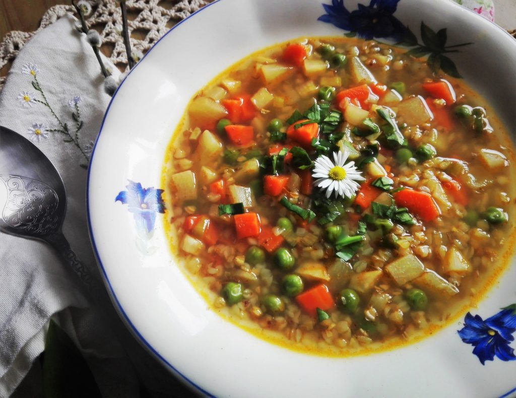 zeleninová polieka s pohankou