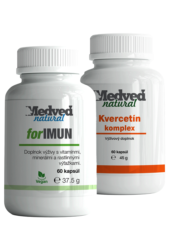 Kvercetín (Quercetin) komplex obsahuje kvercetín – s 20-násobnou biologickou dostupnosťou, s rastlinnými enzýmami bromelaín a papaín a so  selénom  na alergie, Imunitný systém. for Imun  výživový doplnok s vitamínom C, vitamínom D, zinkom a extraktom z cistusu.