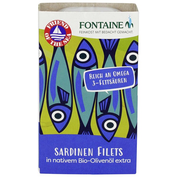 Fontaine Sardinky v BIO olivovom oleji 120 g