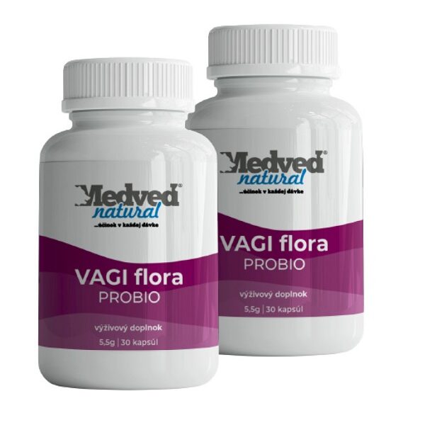 AKCIA Medveď natural 2x VAGI flora 2x 30 kapsúl