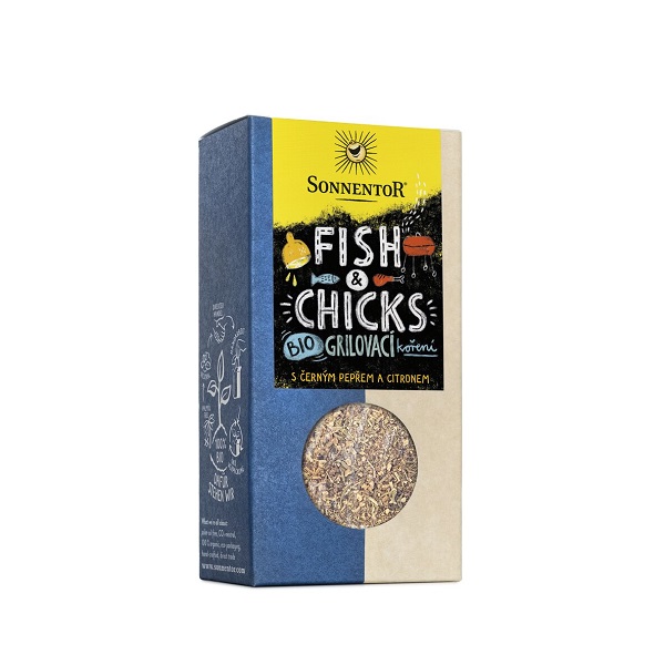 Sonnentor Fish and Chicks grilovacie korenie na ryby a kura BIO 55 g