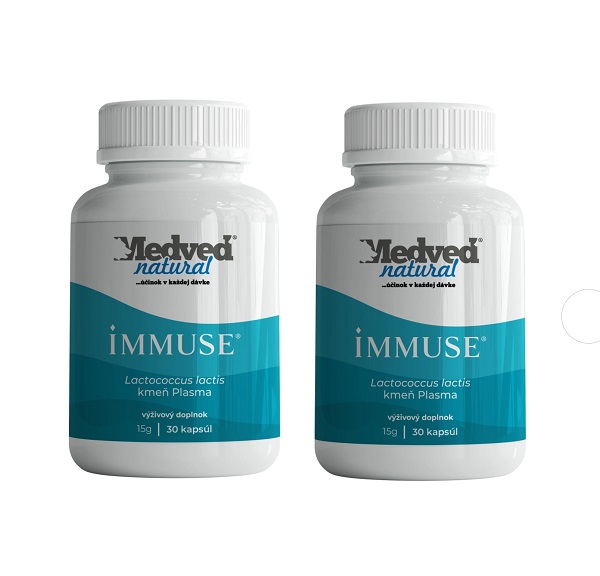 AKCIA Medveď natural 2x IMMUSE 30 softgel kapsúl (60 kapsúl spolu)