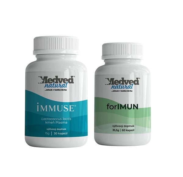 AKCIA Medveď natural 1x forIMUN 60 kapsúl a 1x IMMUSE® softgel 30 kapsúl
