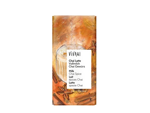 Vivani Mliečna čokoláda s korením Chai Latte BIO 80 g