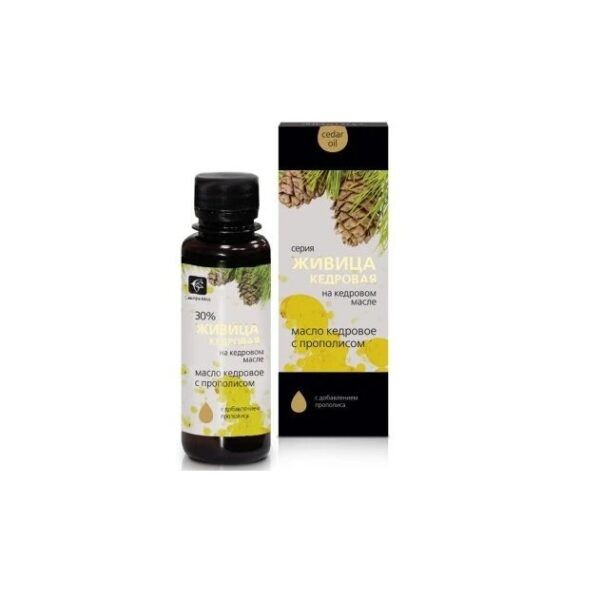 OOO Sašera-med Cédrový olej s cédrovou živicou 30% a propolisom 100 ml