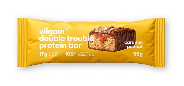 Vilgain Double Trouble Proteínová tyčinka arašidy so slaným karamelom 55 g
