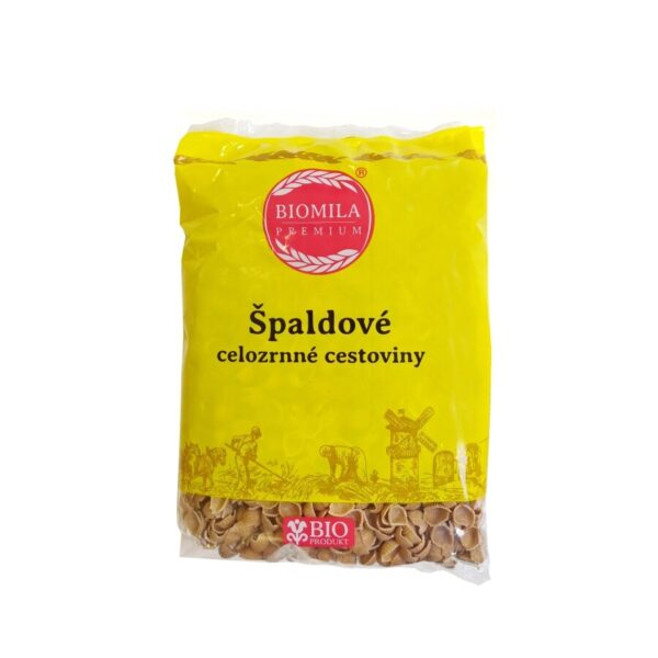 Biomila Špaldové celozrnné mušličky BIO 400 g