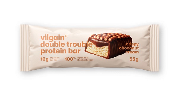 Vilgain Double Trouble Proteínová tyčinka choco bueno s chrumkami 55 g