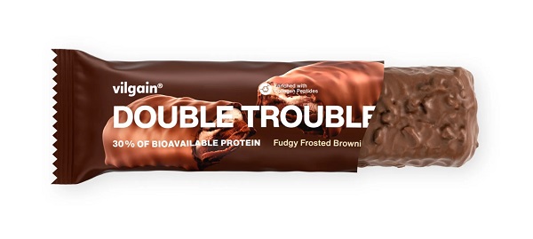 Vilgain Double Trouble Proteínová tyčinka dvojitá čokoláda s krémom 55 g