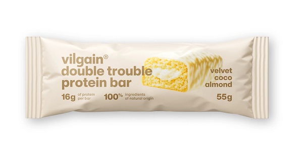 Vilgain Double Trouble Proteínová tyčinka kokosovo mandľová 55 g