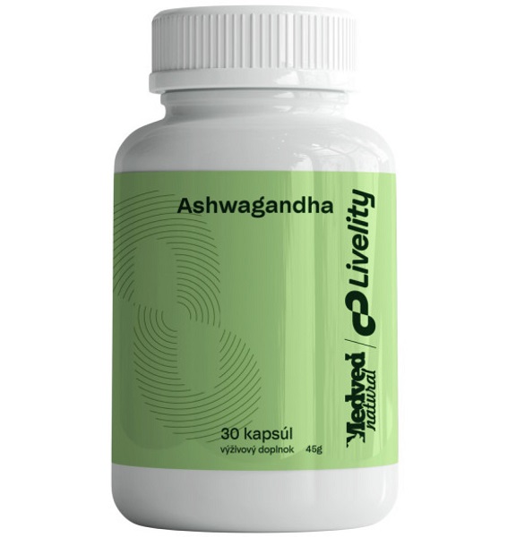 Medveď natural Ašvaganda 30 kapsúl