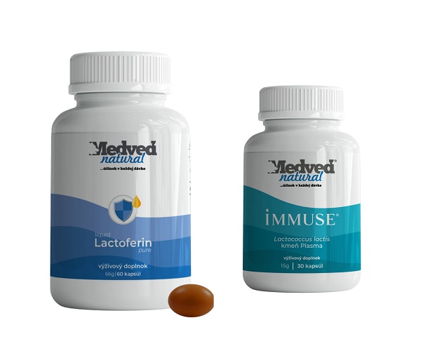 AKCIA 1x Lactoferin Pure Liquid 60 kapsúl a 1x Immuse 30 kapsúl zadarmo