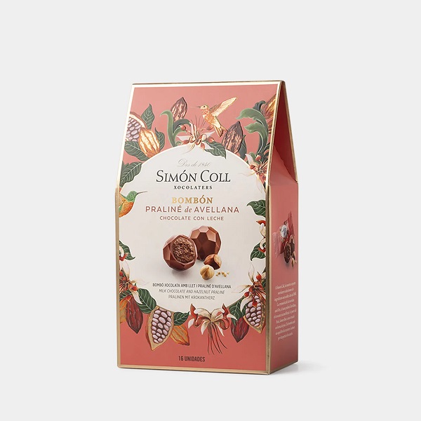 Simón Coll Mliečne pralinky s lieskovo orieškovou plnkou 144 g
