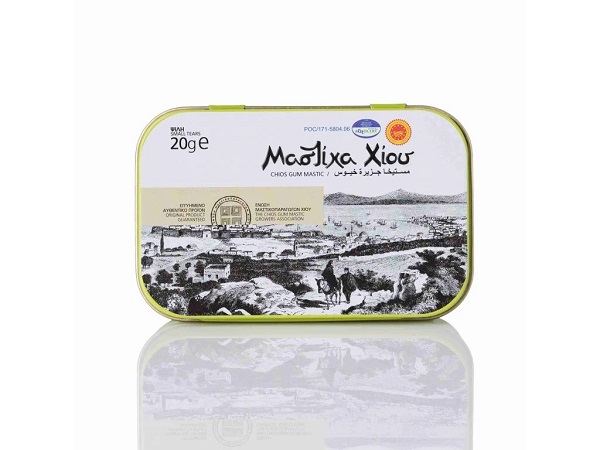 Elma Surová chioská masticha malé kryštály v plechovke 20 g