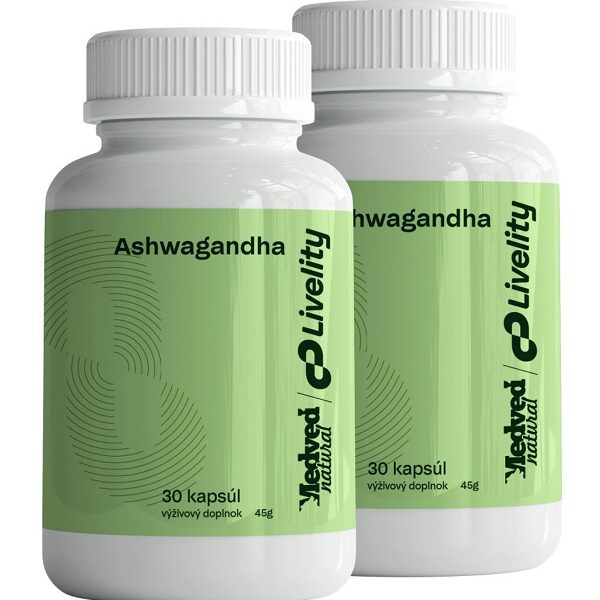 AKCIA Medveď natural 2x Ashwagandha 30 kapsúl
