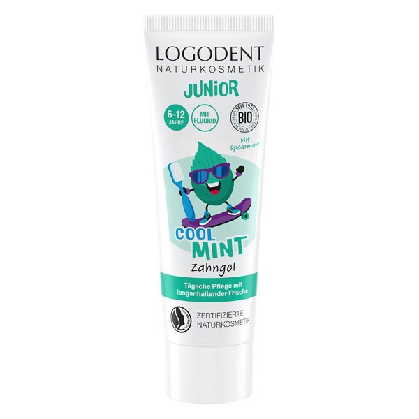 Logodent Detský zubný gél junior mäta BIO 75 ml