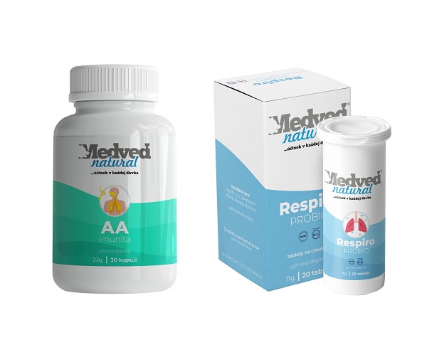 AKCIA Medveď natural 1x AA Imunita 30 kapsul a 1x Respiro PROBIO 20 tabliet