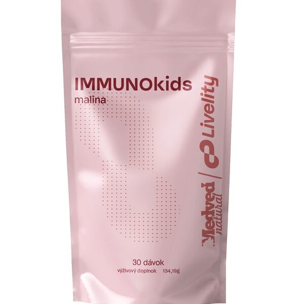Medveď natural IMMUNO kids malina 134 g