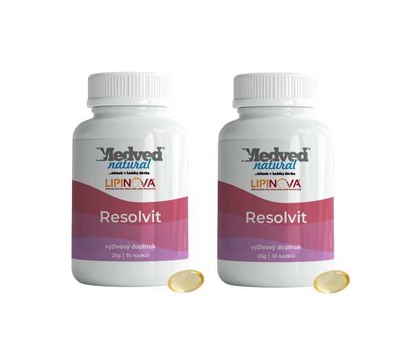 AKCIA Medveď natural 2x Resolvit 30 kapsúl