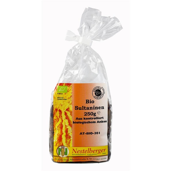 Nestelberger Hrozienka sultánky BIO 250 g