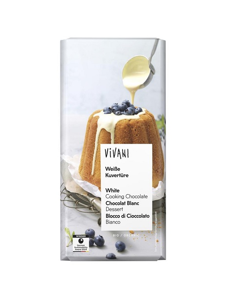 Vivani Biela čokoláda na varenie BIO 150 g