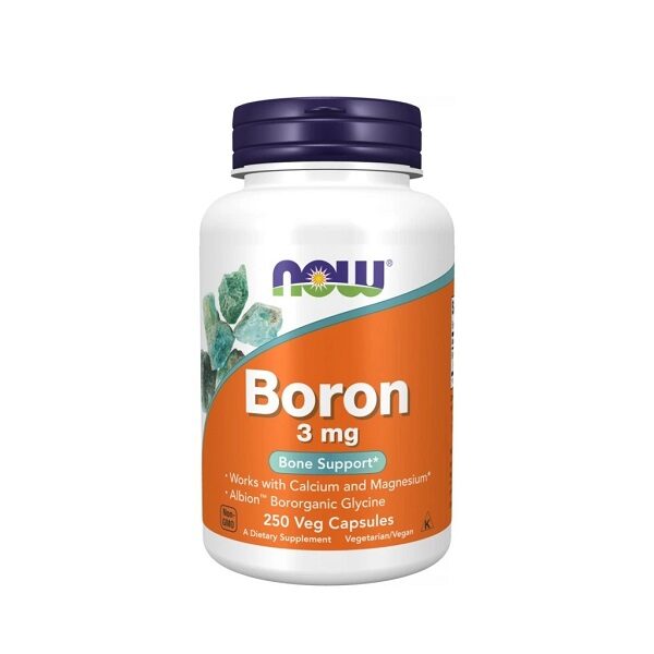 NOW Bór (Boron) 3mg 250 kapsúl